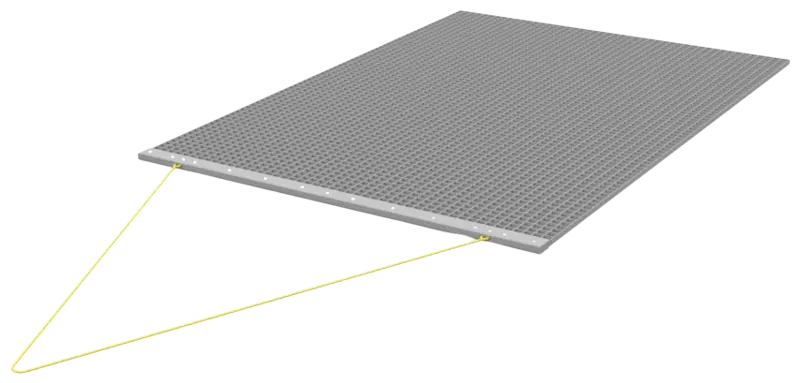 Dragmat – steel – 240x240cm